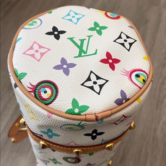 LV Marikami White Multicolor Monogram with studs bag - Picture 8 of 12